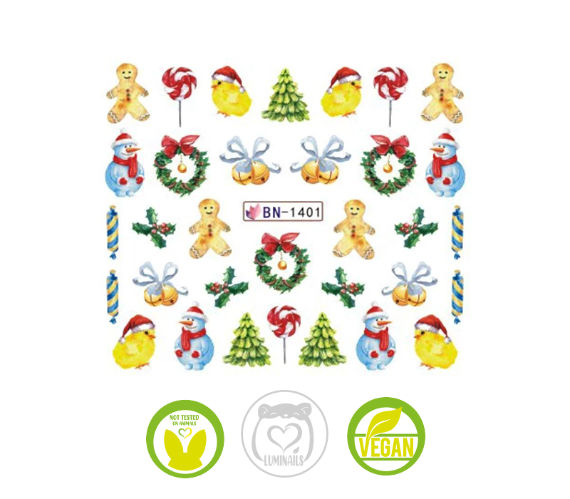 Waterdecal Trasferello: NATALE (34 varianti)