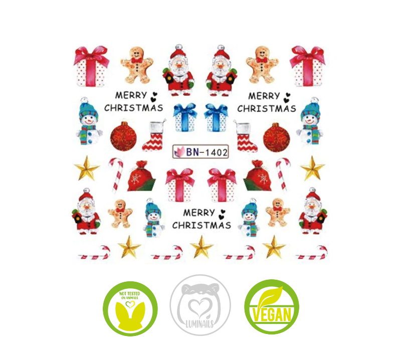 Waterdecal Trasferello: NATALE (34 varianti)