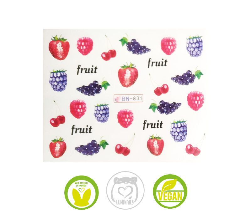 Waterdecal Trasferello: FRUTTA (11 varianti)