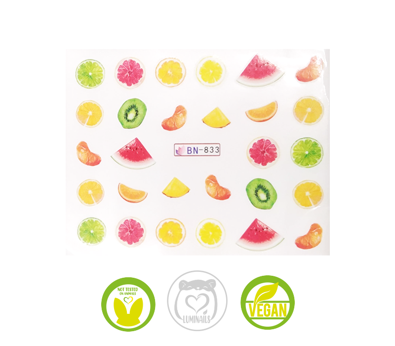 Waterdecal Trasferello: FRUTTA (11 varianti)