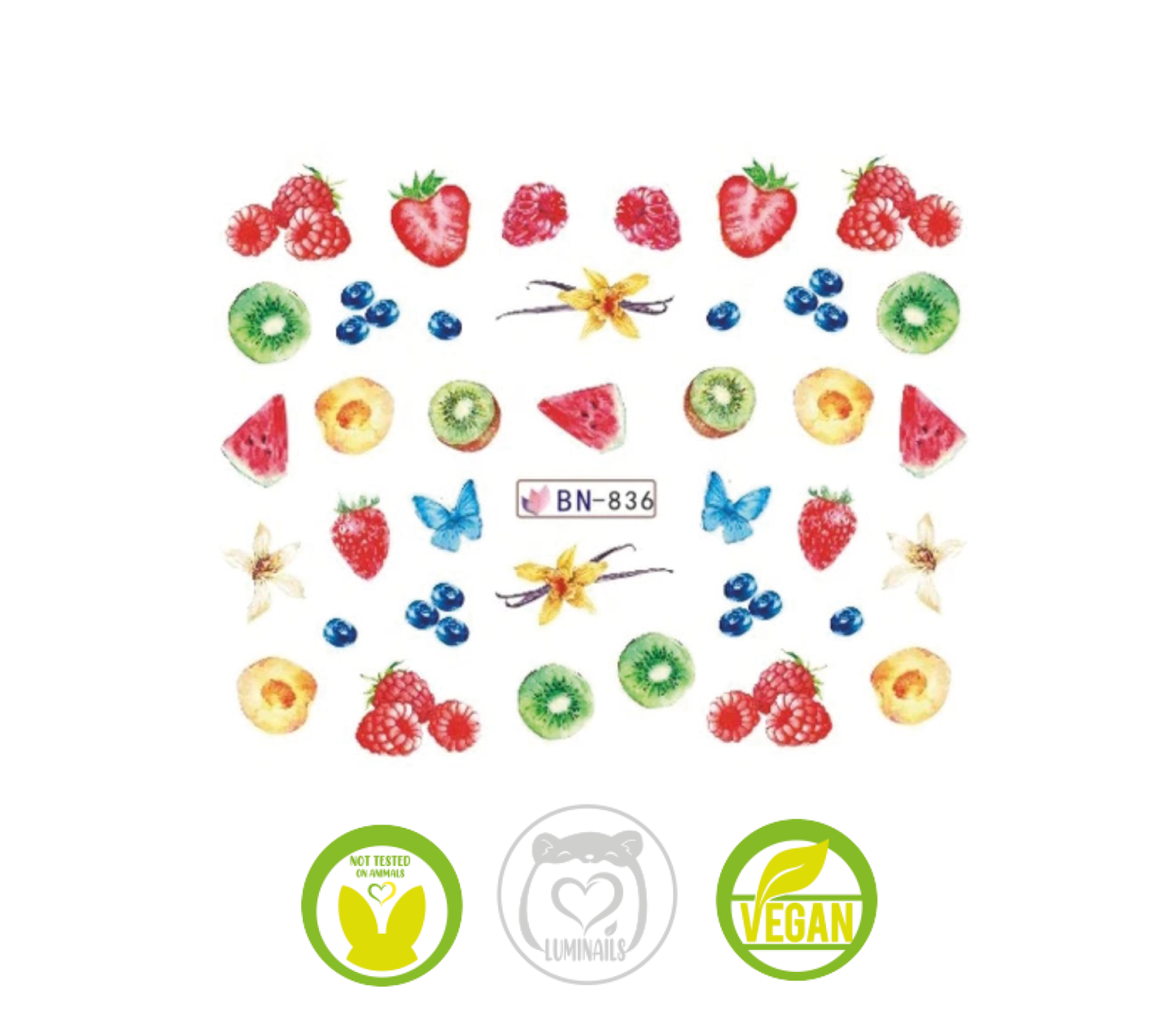 Waterdecal Trasferello: FRUTTA (11 varianti)