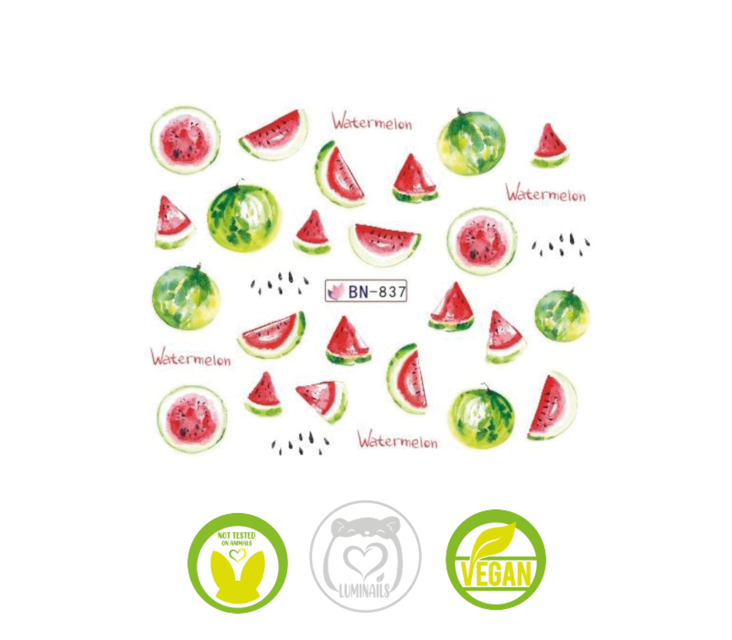 Waterdecal Trasferello: FRUTTA (11 varianti)