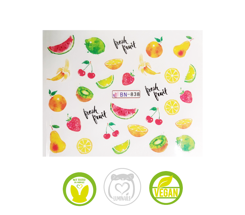 Waterdecal Trasferello: FRUTTA (11 varianti)