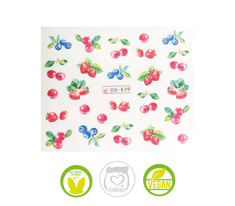 Waterdecal Trasferello: FRUTTA (11 varianti)