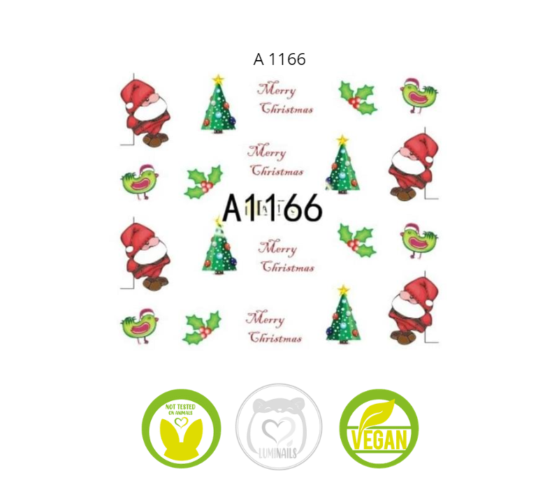 Waterdecal Trasferello: NATALE (34 varianti)