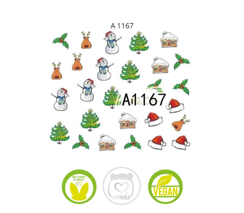 Waterdecal Trasferello: NATALE (34 varianti)