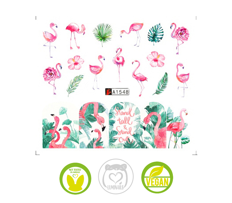 Waterdecals Trasferelli: FENICOTTERI (9 varianti)