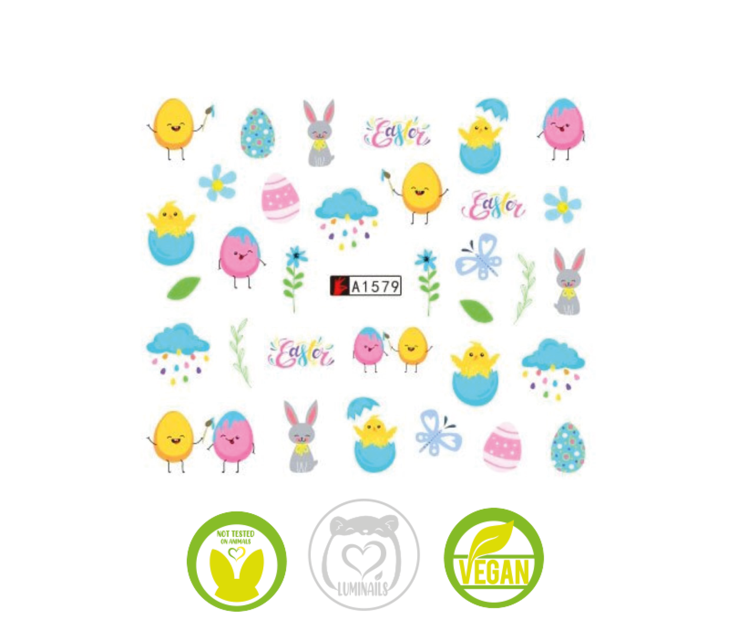 Waterdecal Trasferelli: PASQUA (16 varianti)