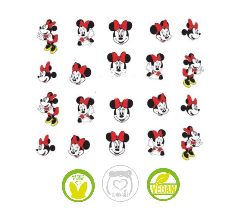 Waterdecal Trasferello: MINNIE/MICKEY Mouse (5 varianti)