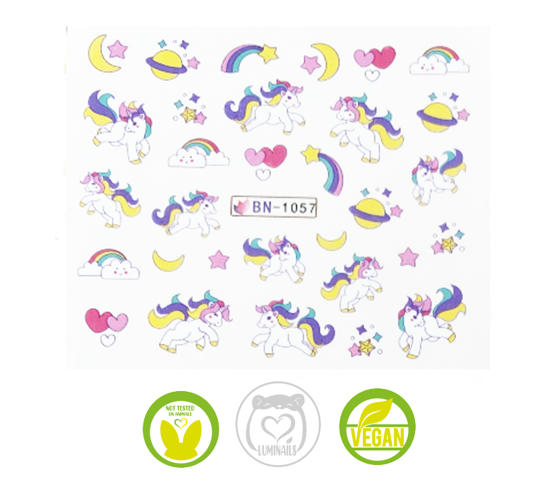 Waterdecal Trasferelli: UNICORNI (6 varianti)