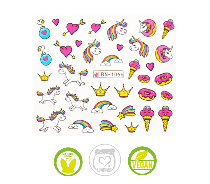 Waterdecal Trasferelli: UNICORNI (6 varianti)