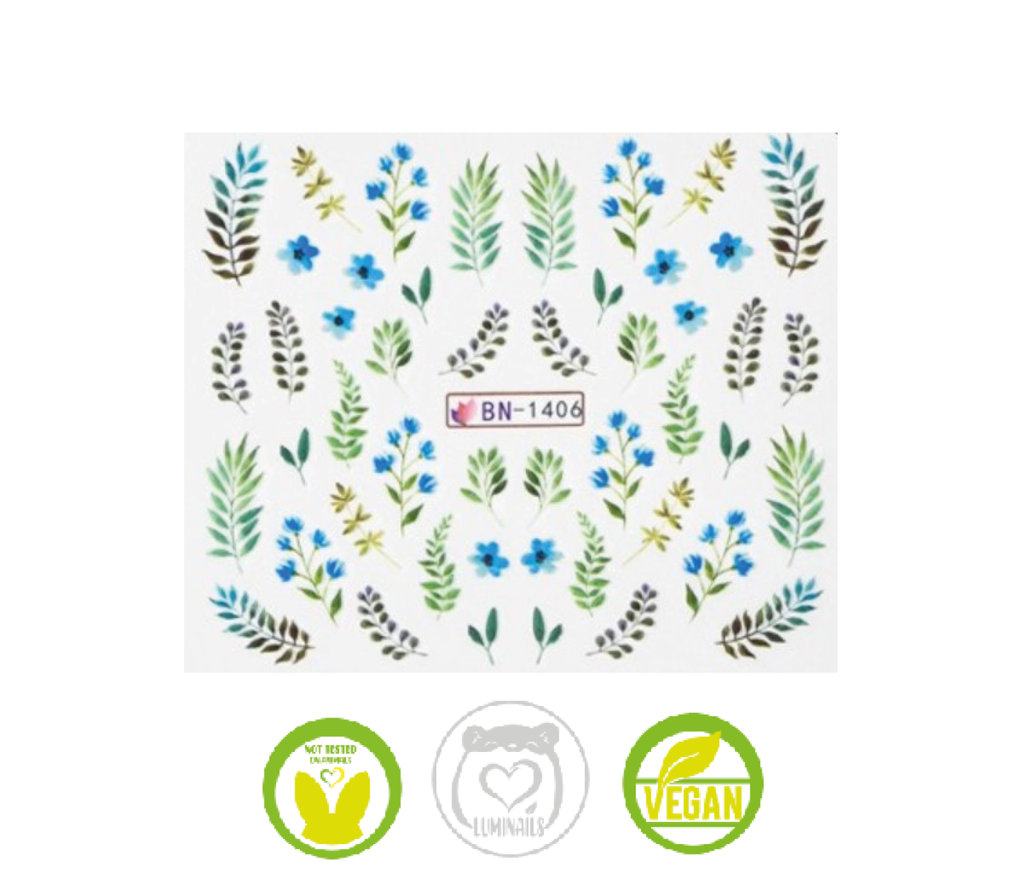 Waterdecal Trasferello: LEAVES (12 varianti)