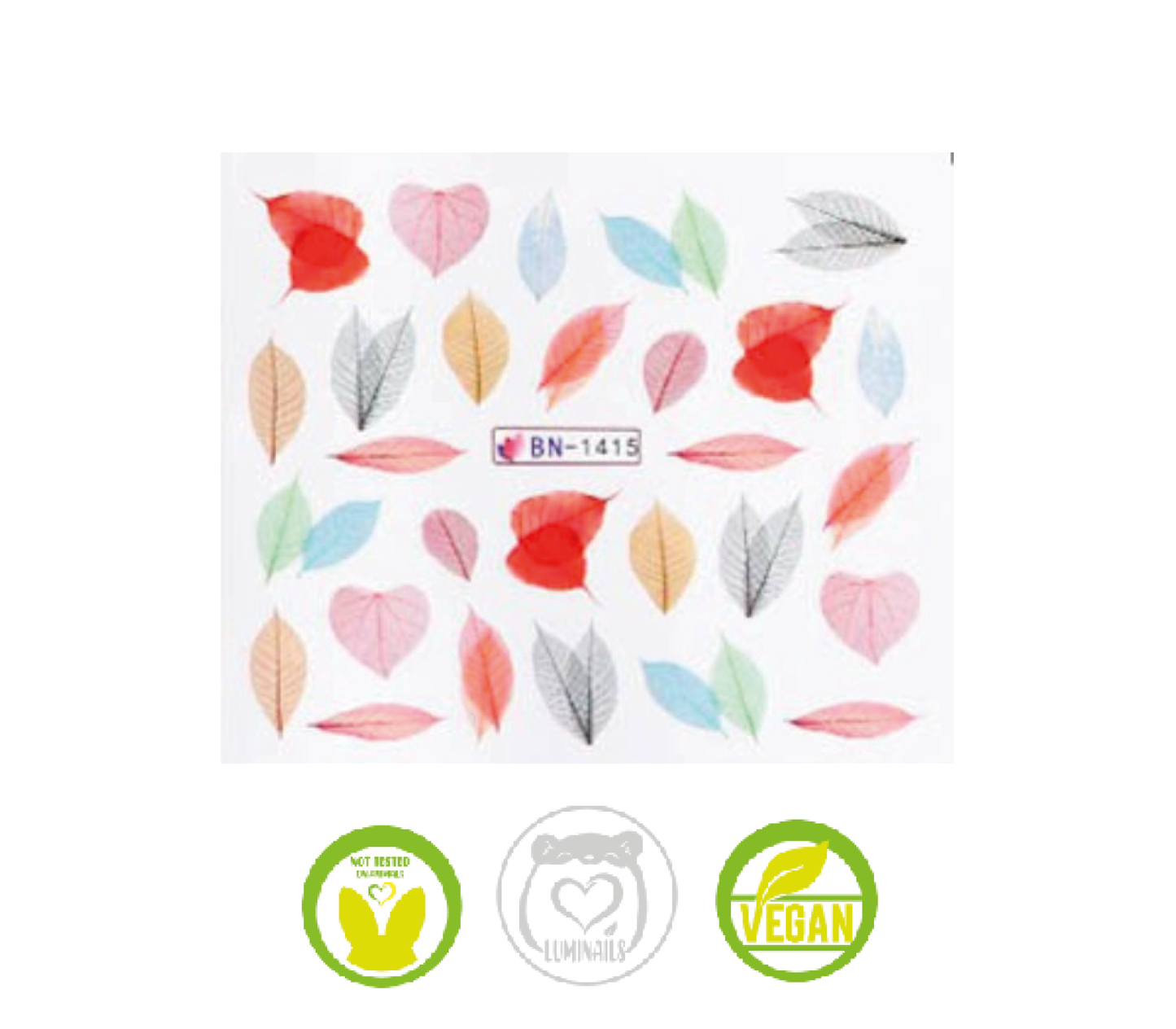 Waterdecal Trasferello: LEAVES (12 varianti)