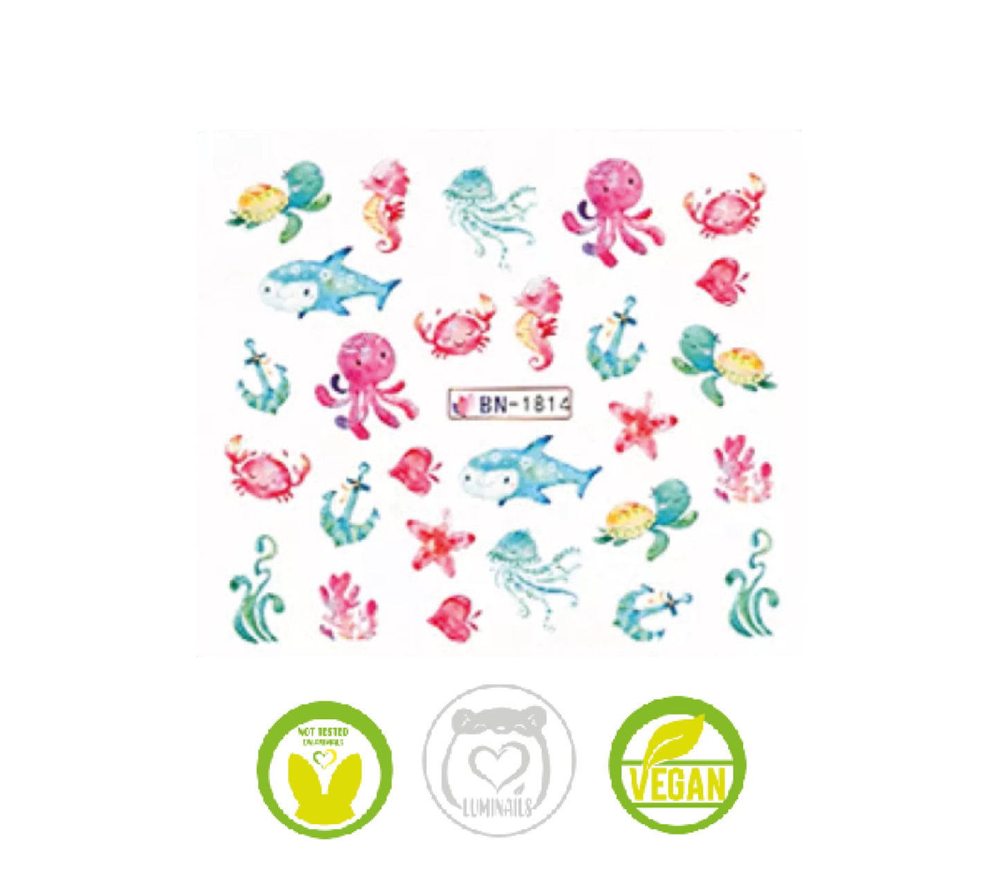 Waterdecal Trasferello: SEA LIFE (11 varianti)