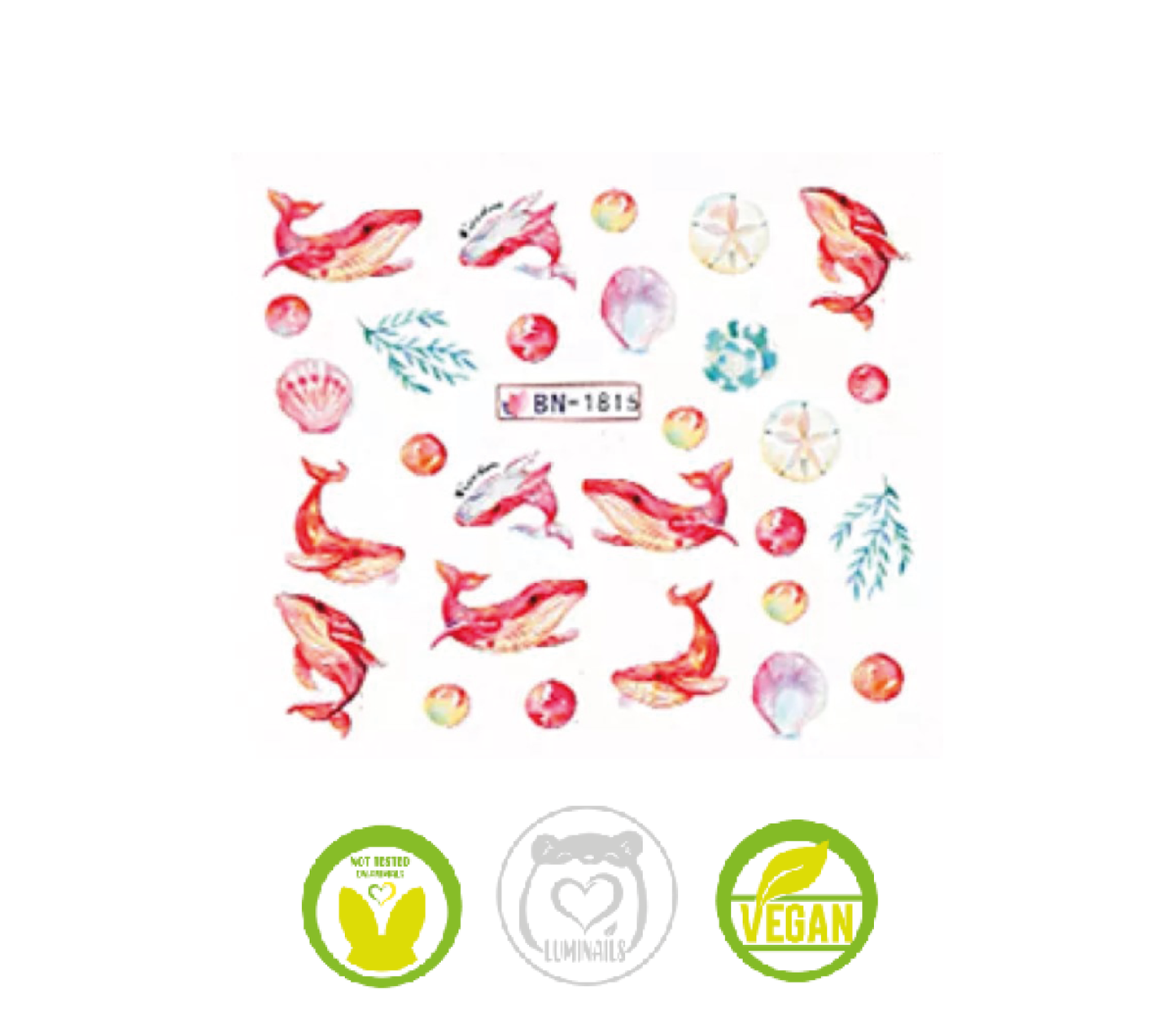 Waterdecal Trasferello: SEA LIFE (11 varianti)