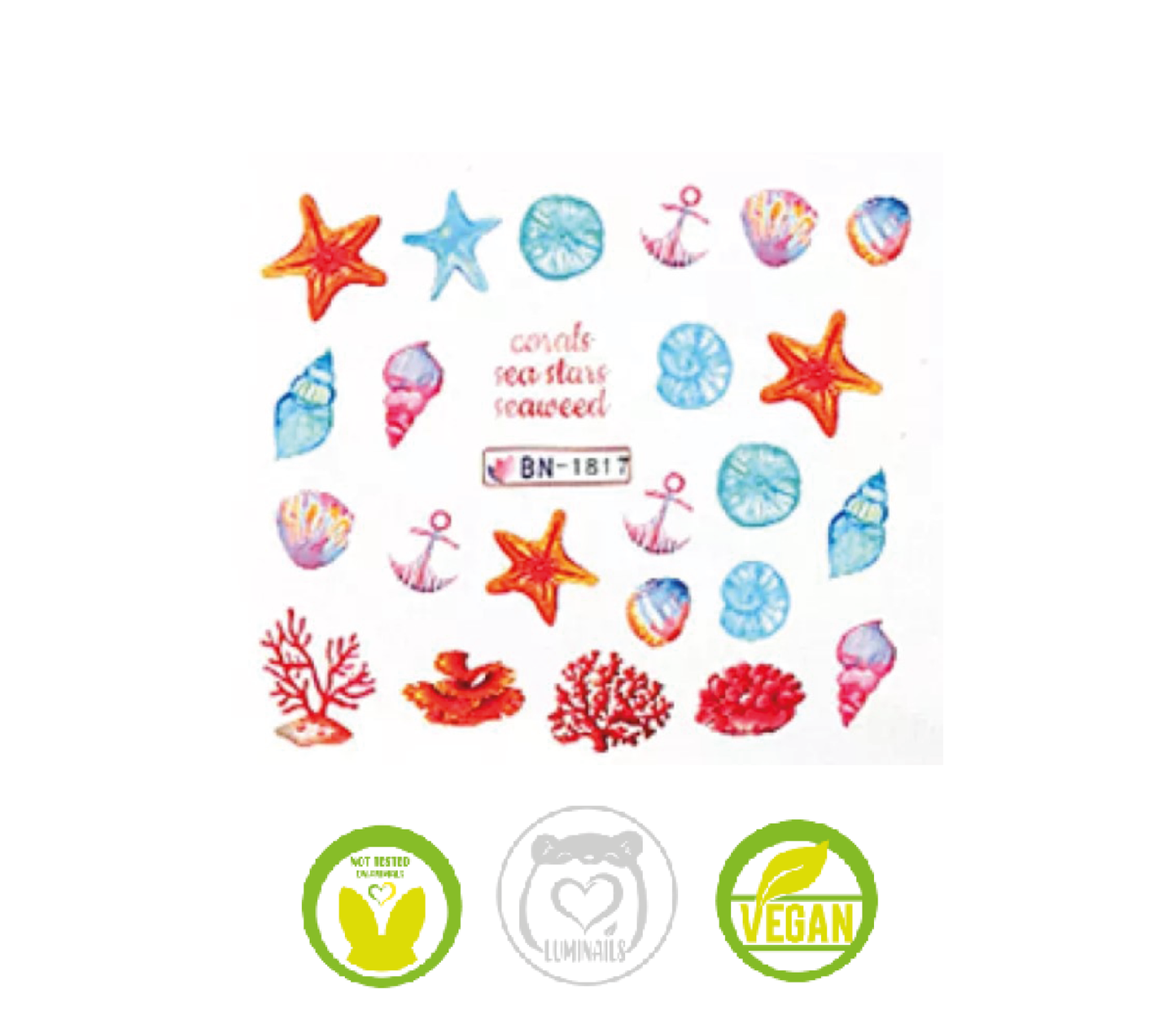 Waterdecal Trasferello: SEA LIFE (11 varianti)
