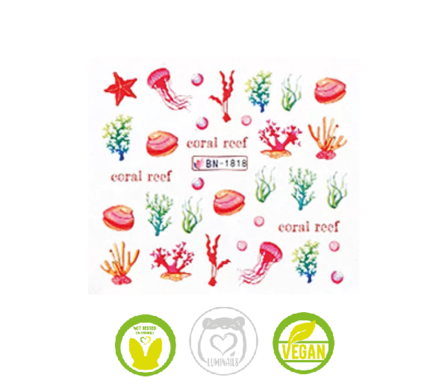 Waterdecal Trasferello: SEA LIFE (11 varianti)