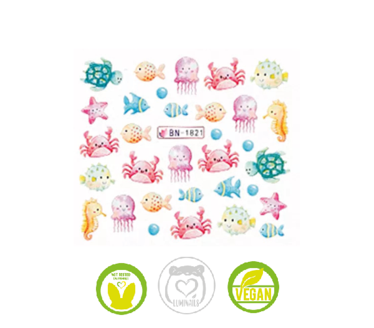 Waterdecal Trasferello: SEA LIFE (11 varianti)