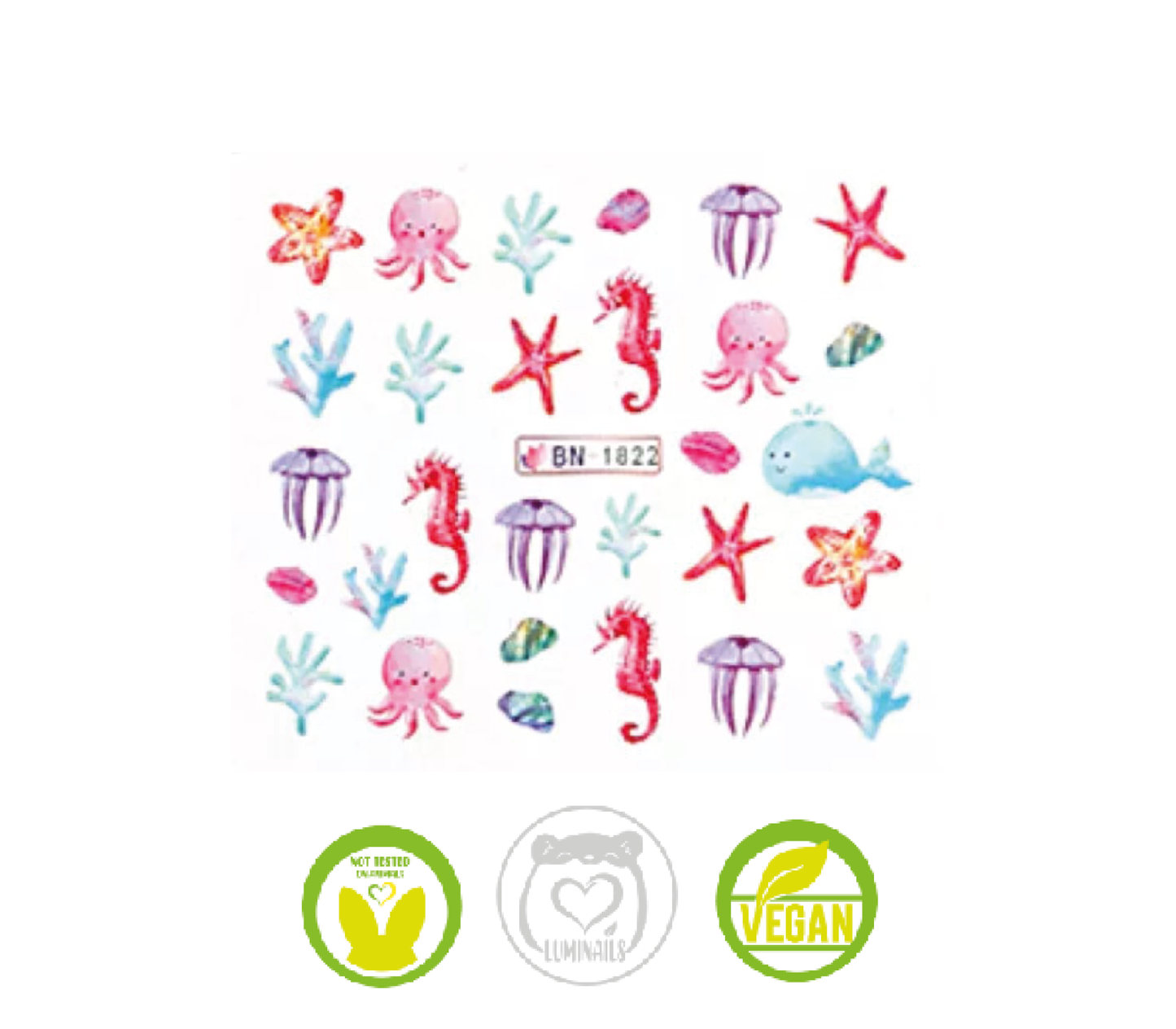 Waterdecal Trasferello: SEA LIFE (11 varianti)