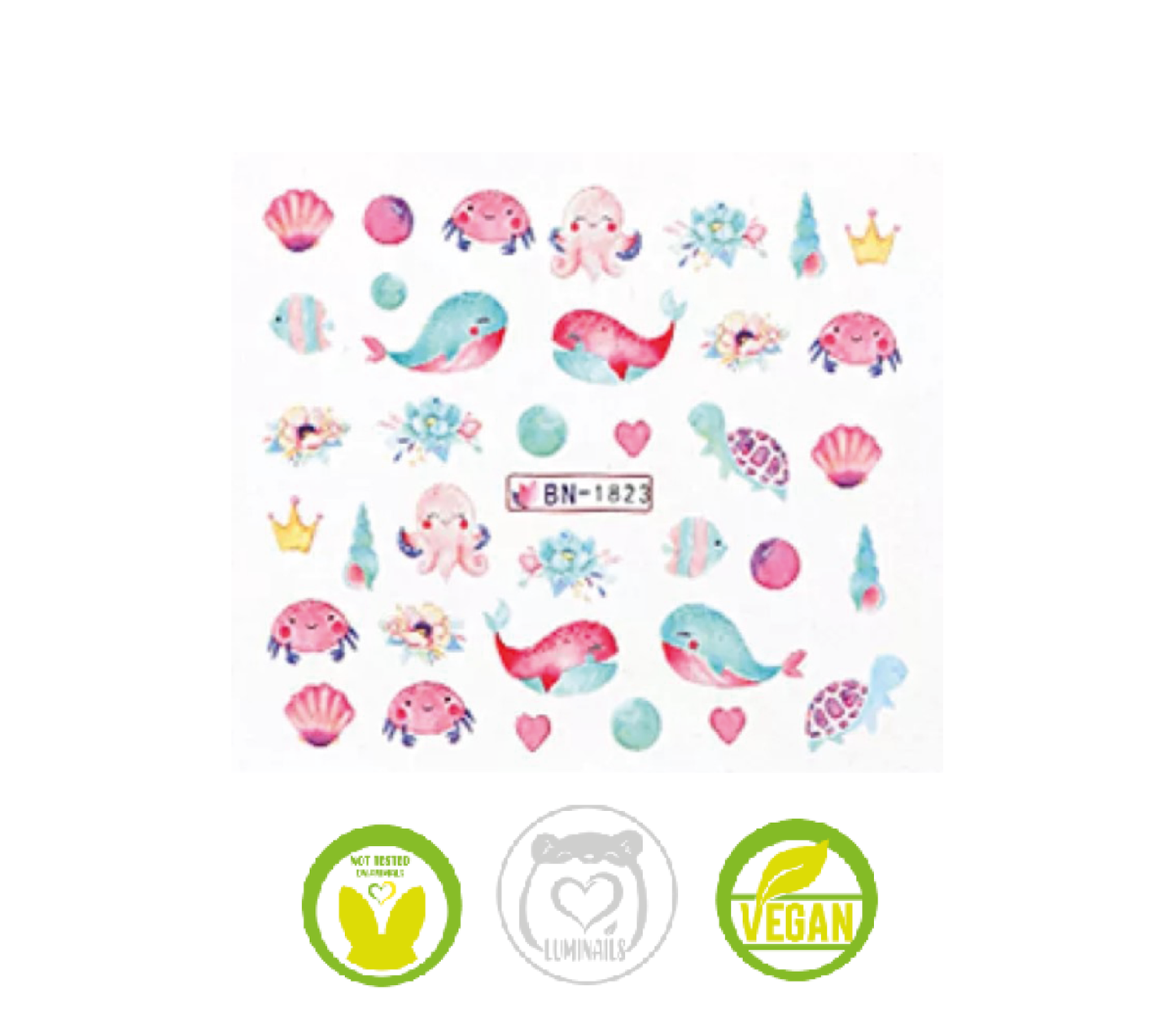 Waterdecal Trasferello: SEA LIFE (11 varianti)