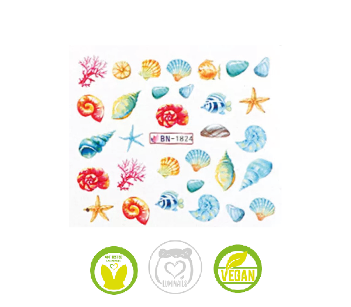 Waterdecal Trasferello: SEA LIFE (11 varianti)