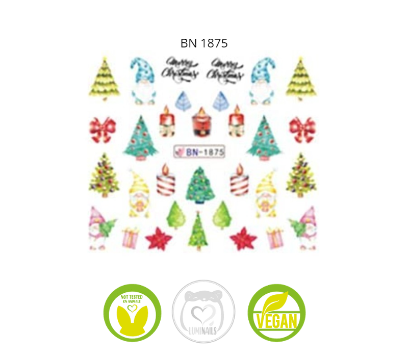 Waterdecal Trasferello: NATALE (34 varianti)