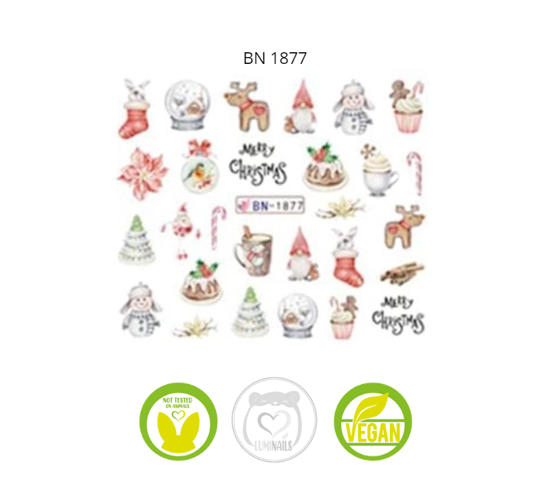 Waterdecal Trasferello: NATALE (34 varianti)