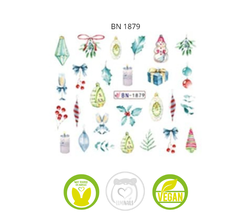 Waterdecal Trasferello: NATALE (34 varianti)