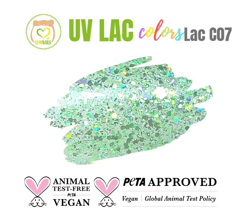 C07 Crystal Shine LAC GREEN Semipermanente 8gr