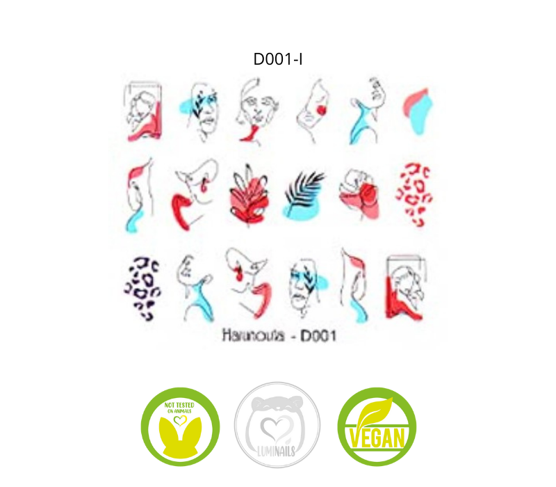 Waterdecal Trasferello: SHAPE (12 varianti)