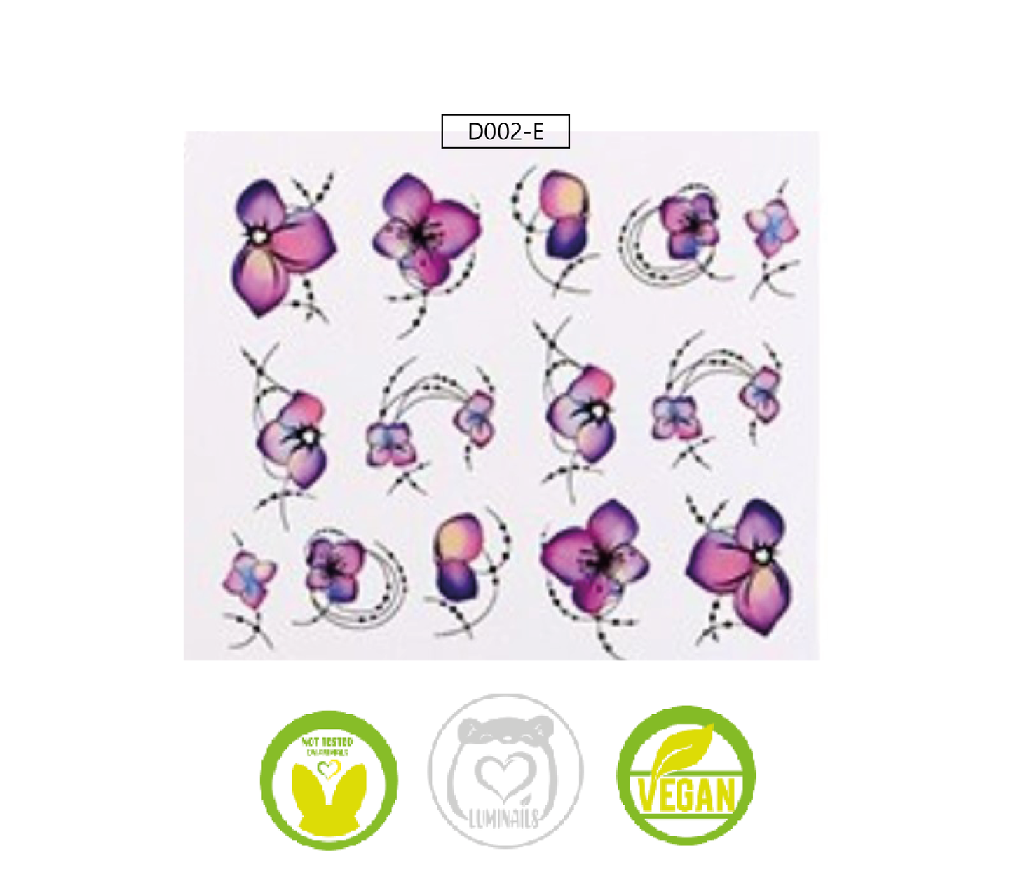 Waterdecal Trasferello: SPRING (36 varianti)