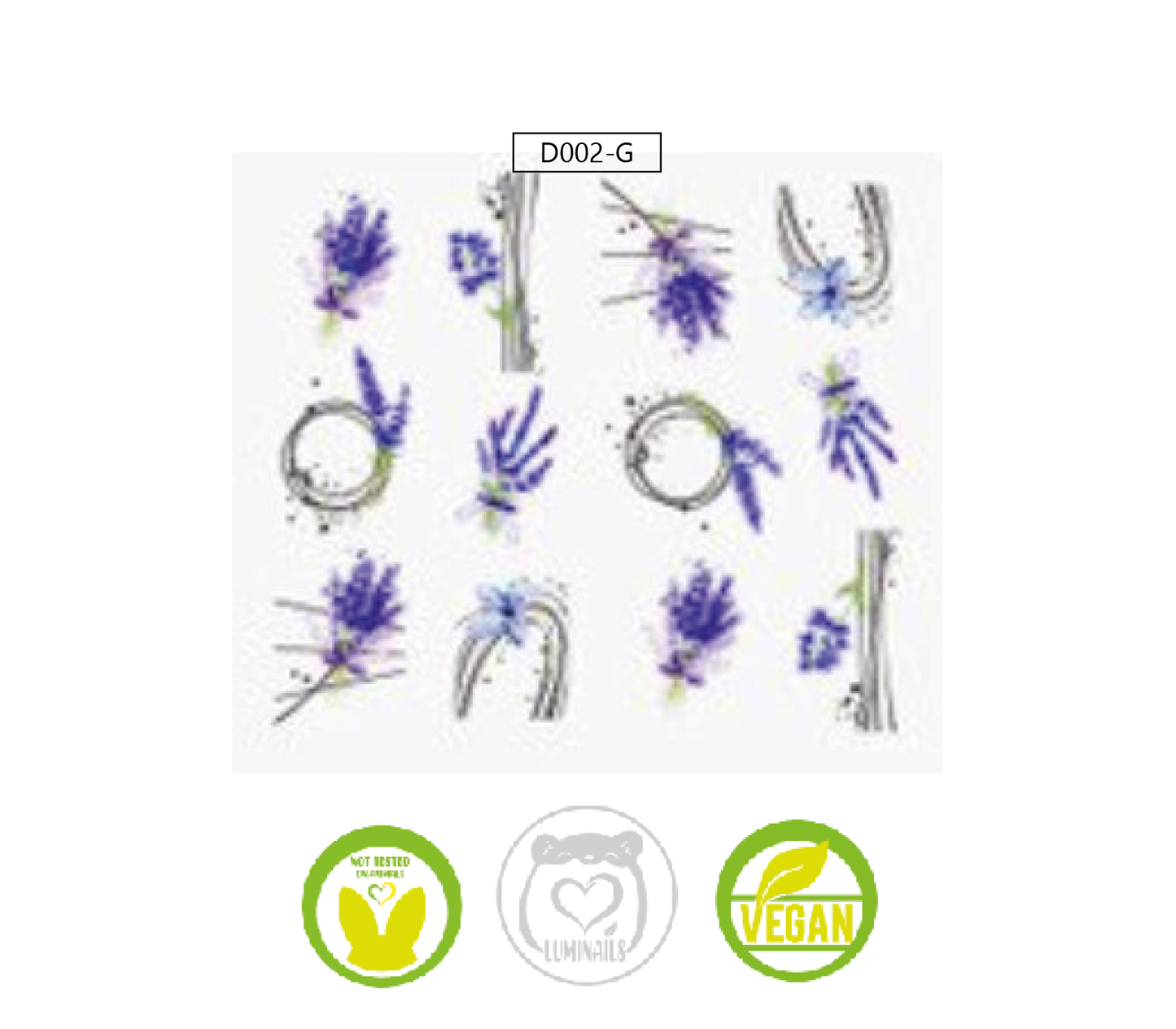 Waterdecal Trasferello: SPRING (36 varianti)