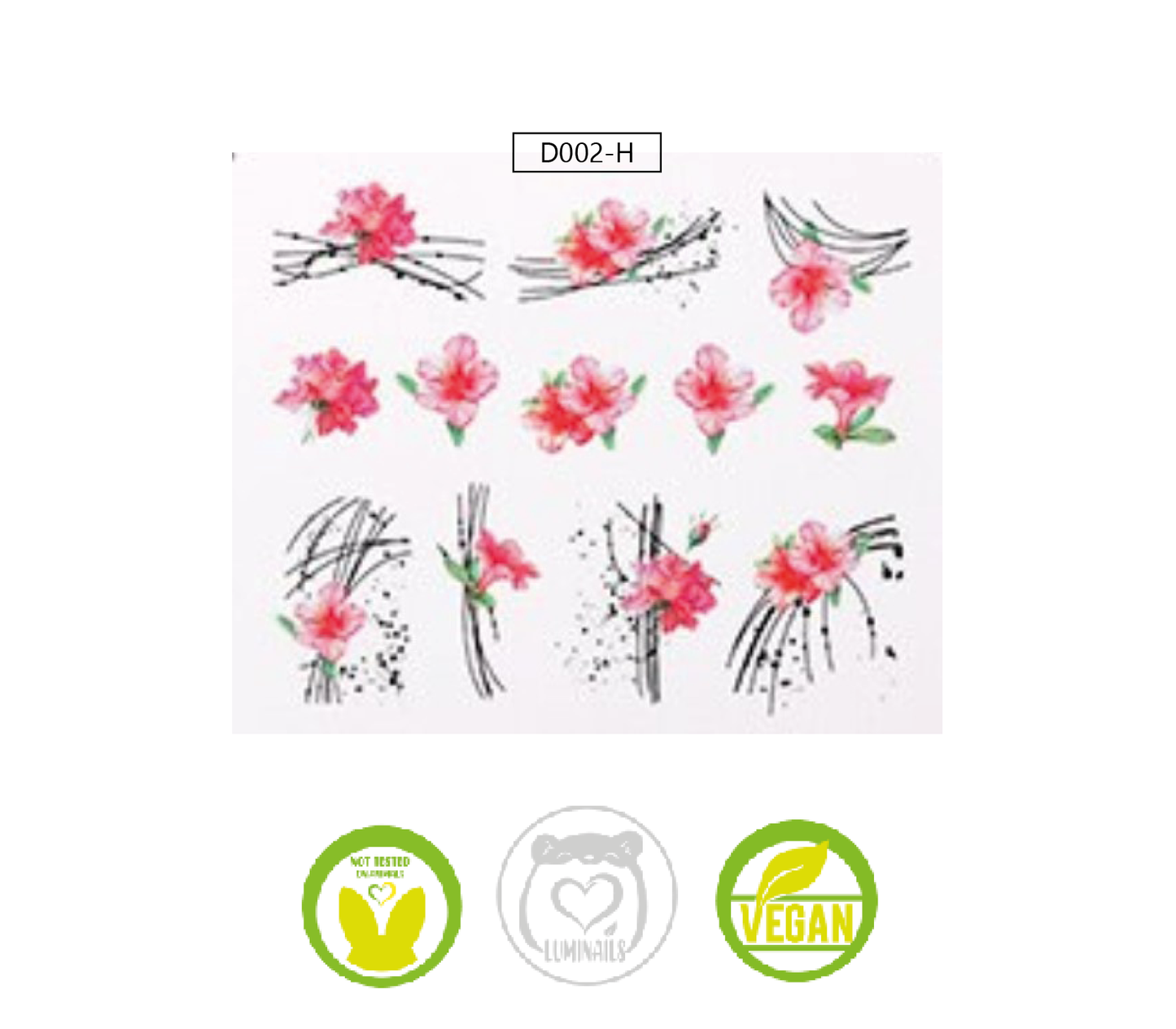 Waterdecal Trasferello: SPRING (36 varianti)
