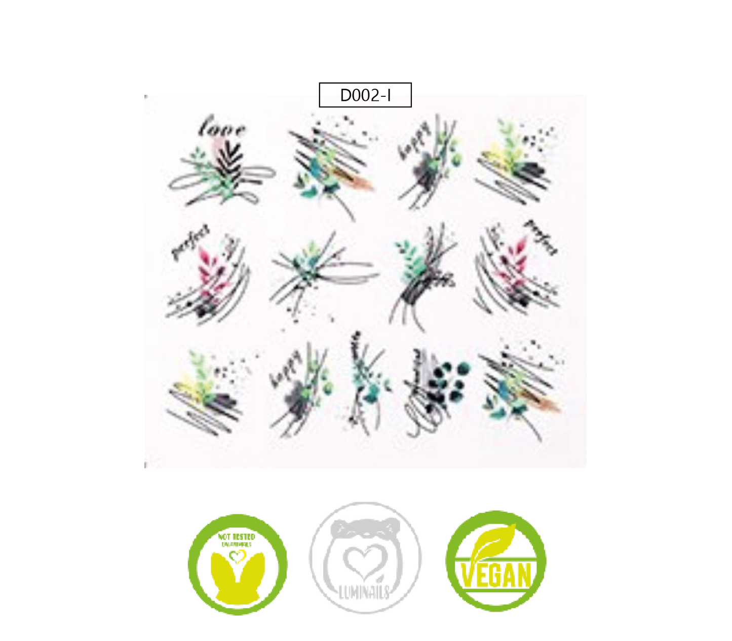 Waterdecal Trasferello: SPRING (36 varianti)