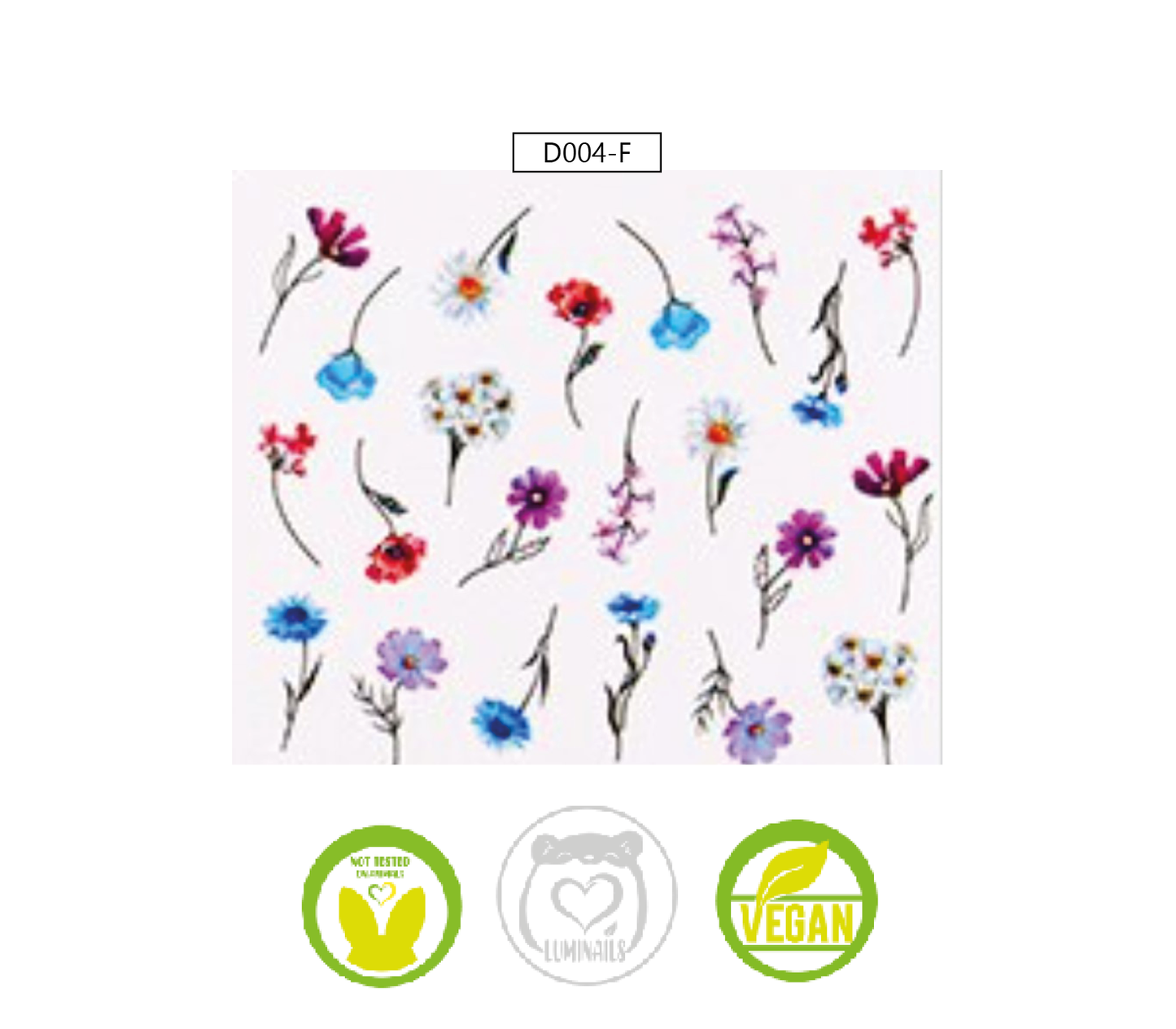 Waterdecal Trasferello: SPRING (36 varianti)