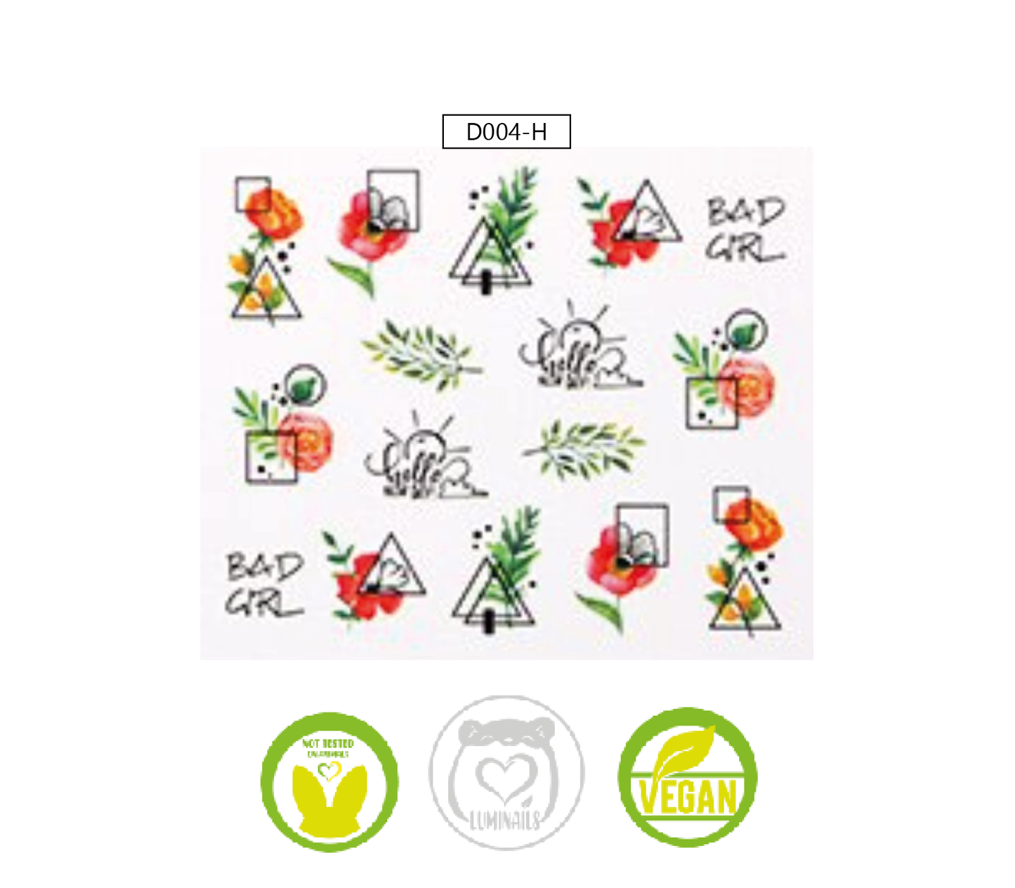 Waterdecal Trasferello: SPRING (36 varianti)