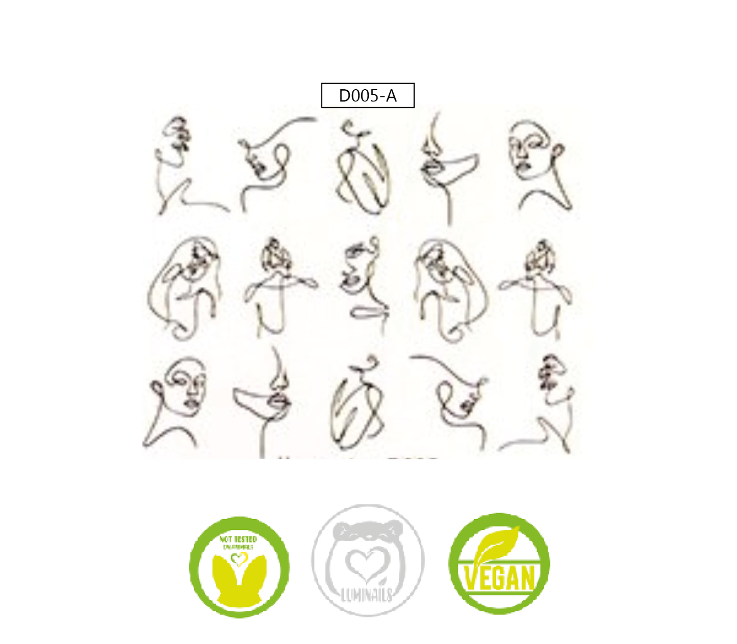 Waterdecal Trasferello: SHAPE (12 varianti)