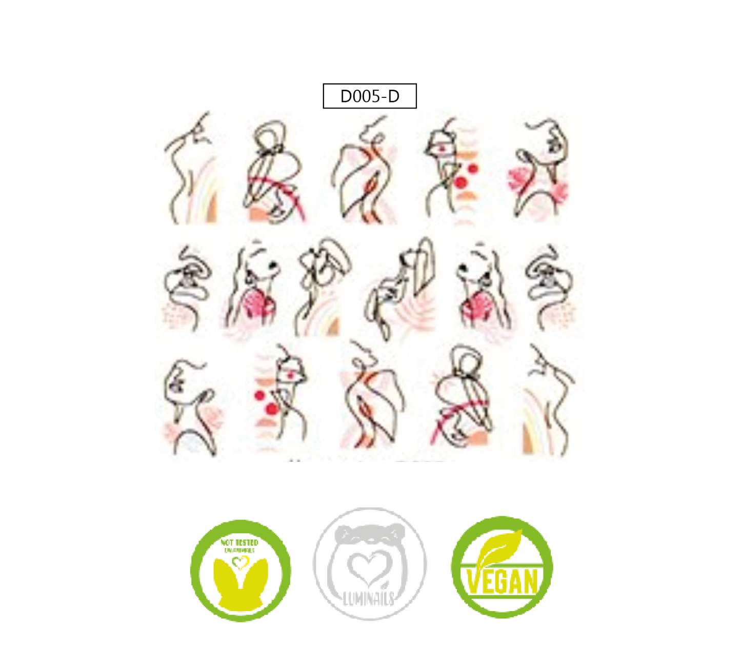 Waterdecal Trasferello: SHAPE (12 varianti)