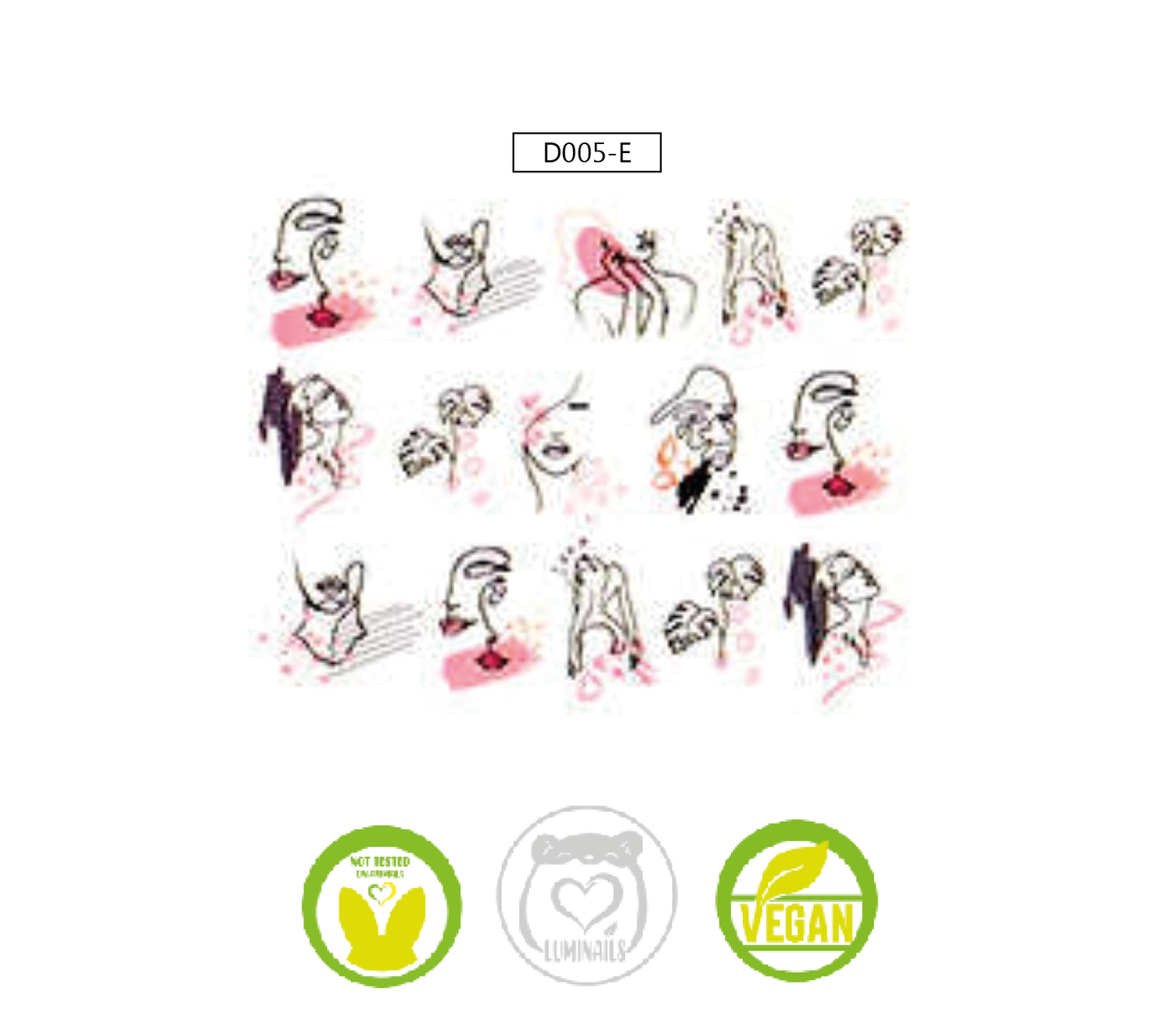 Waterdecal Trasferello: SHAPE (12 varianti)