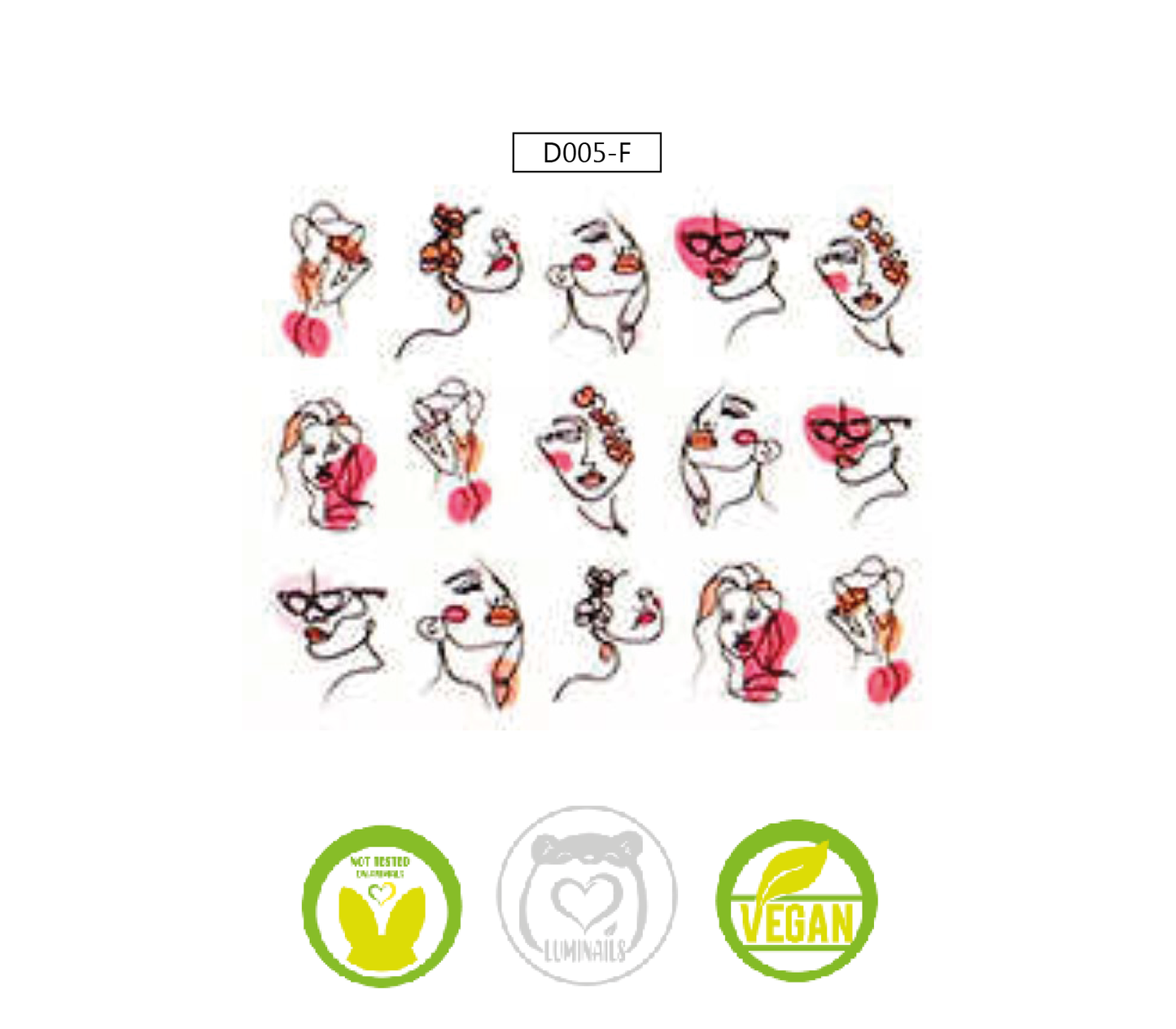 Waterdecal Trasferello: SHAPE (12 varianti)