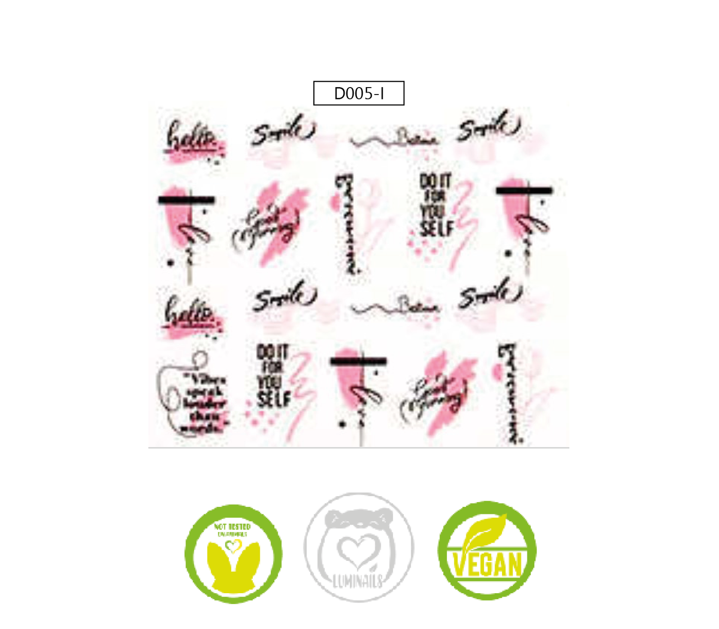 Waterdecal Trasferello: SHAPE (12 varianti)