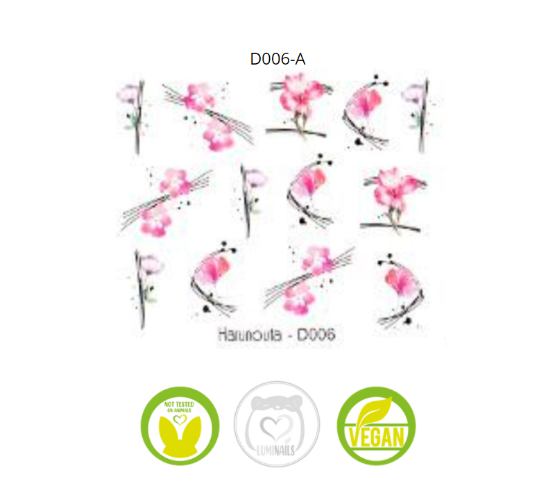 Waterdecal Trasferello: SPRING (36 varianti)