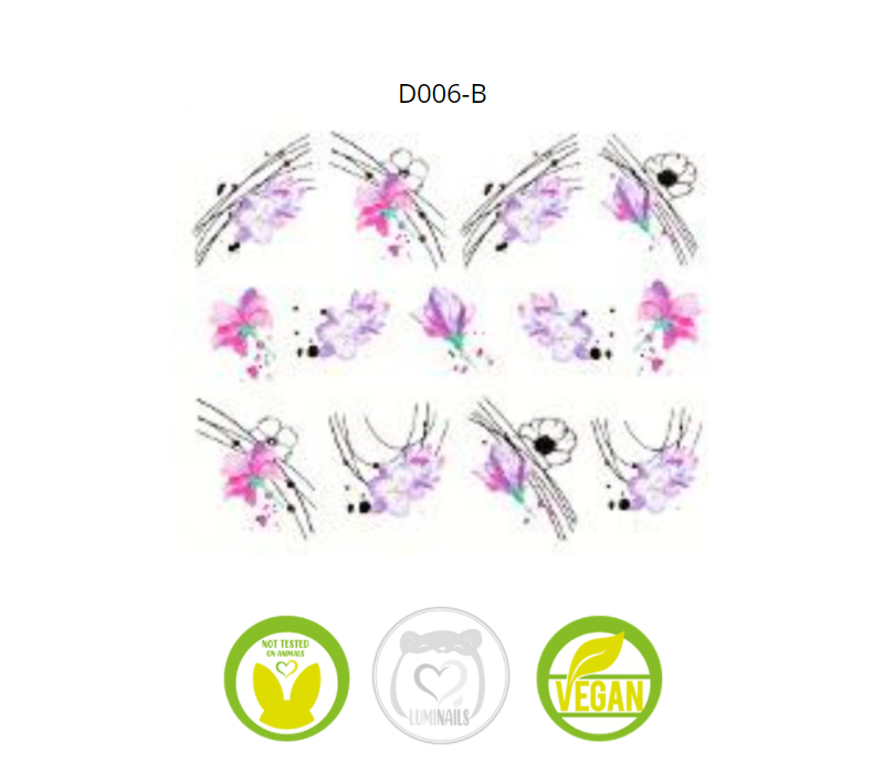 Waterdecal Trasferello: SPRING (36 varianti)