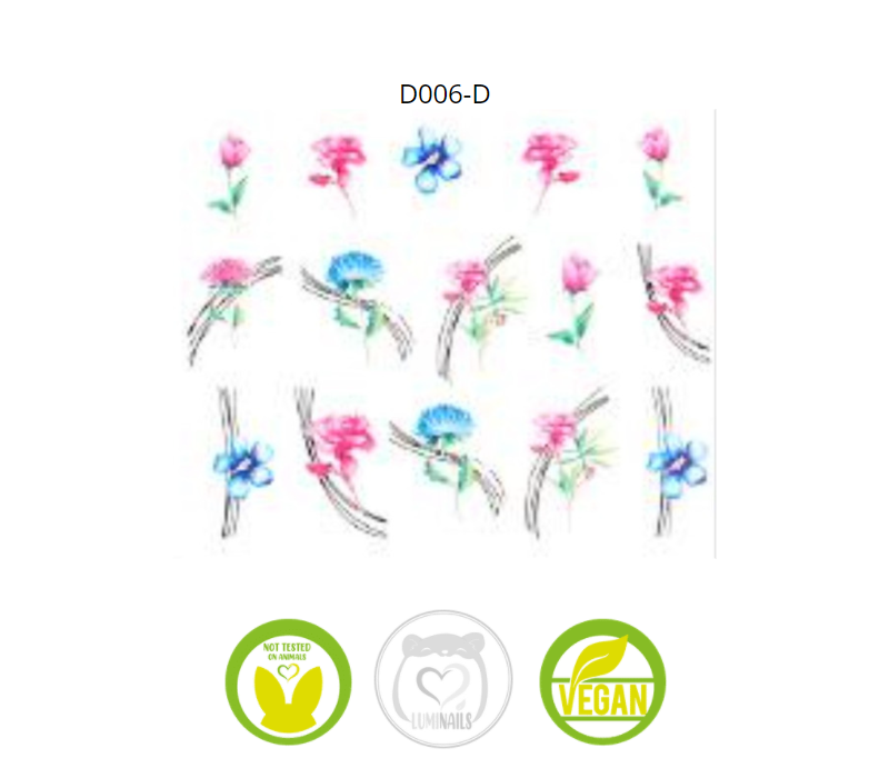 Waterdecal Trasferello: SPRING (36 varianti)