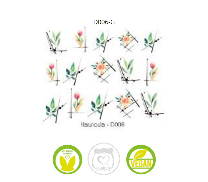 Waterdecal Trasferello: SPRING (36 varianti)
