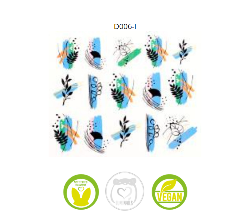 Waterdecal Trasferello: SPRING (36 varianti)