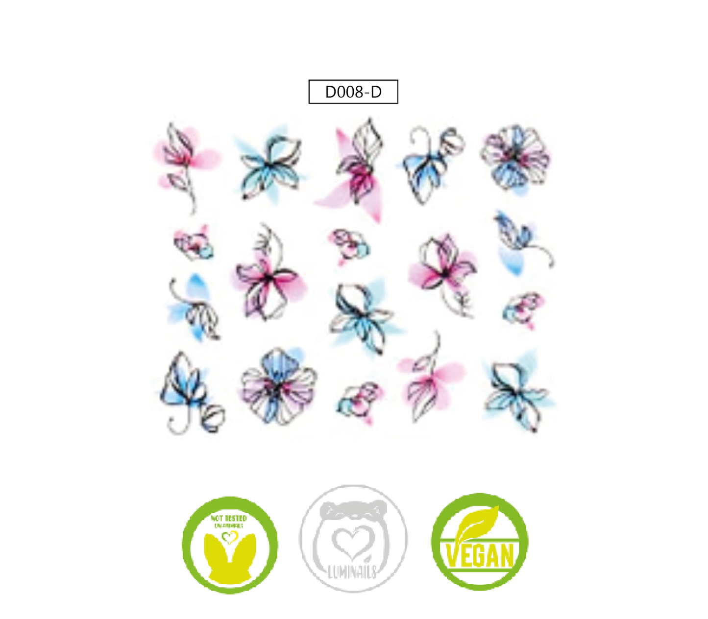 Waterdecal Trasferello: SPRING (36 varianti)