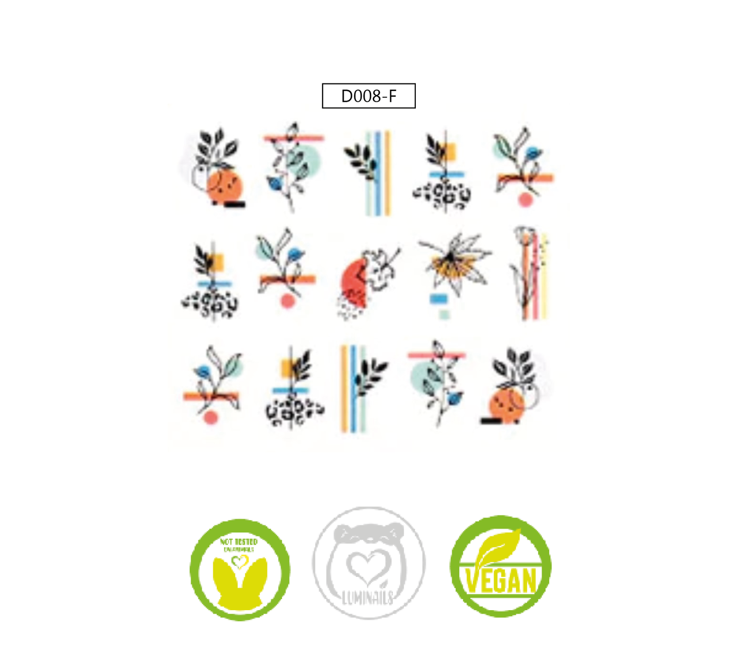 Waterdecal Trasferello: SPRING (36 varianti)