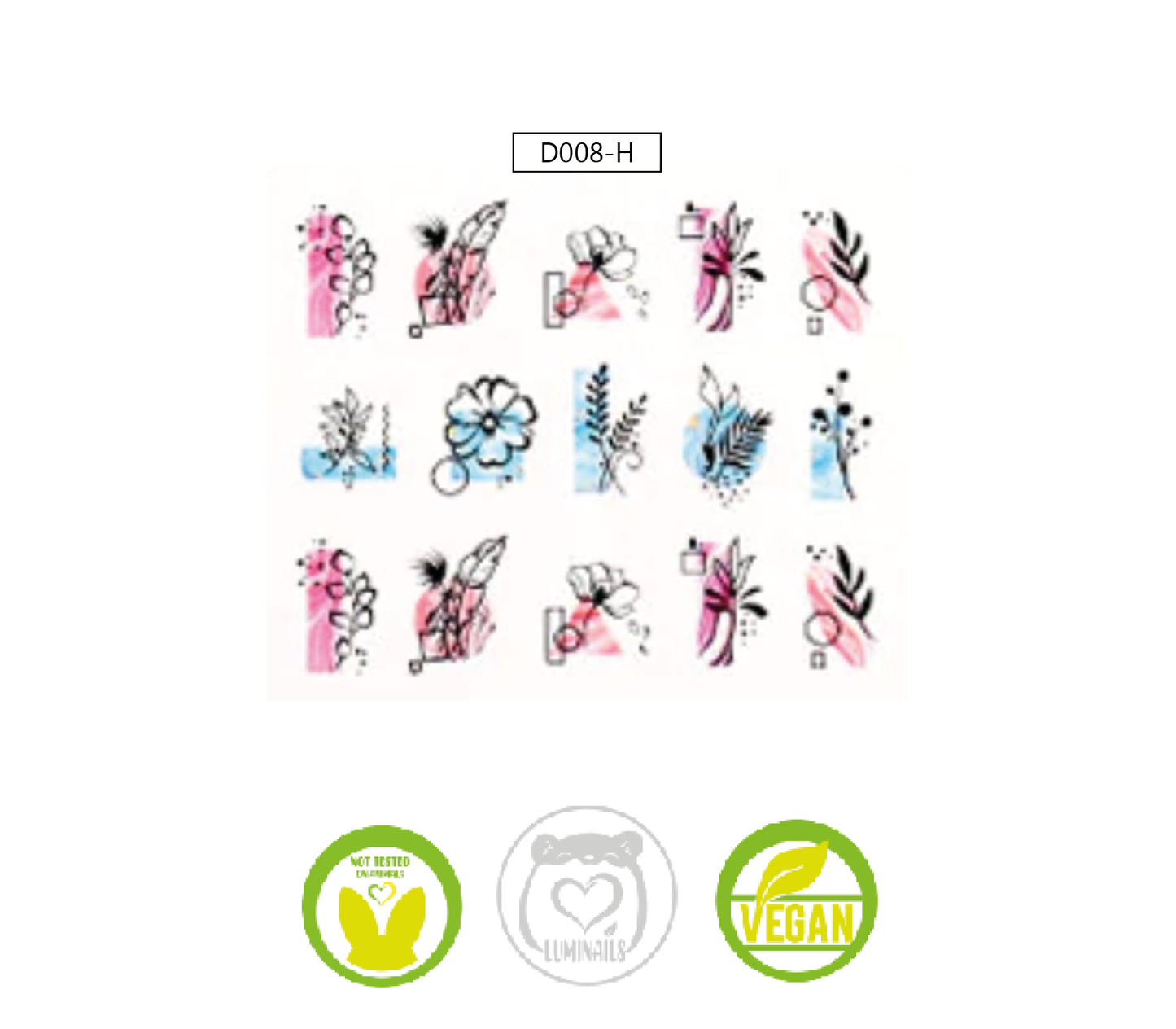 Waterdecal Trasferello: SPRING (36 varianti)