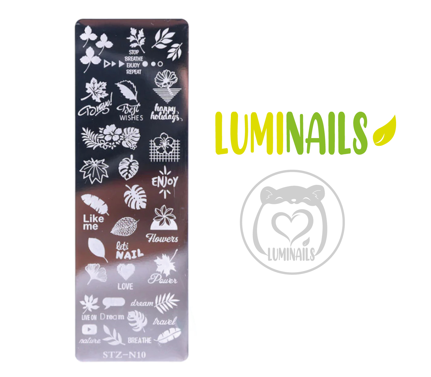 Piastrina Stamping (19): Foglie STZ-N10